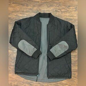Men's Quilted Black Jacket